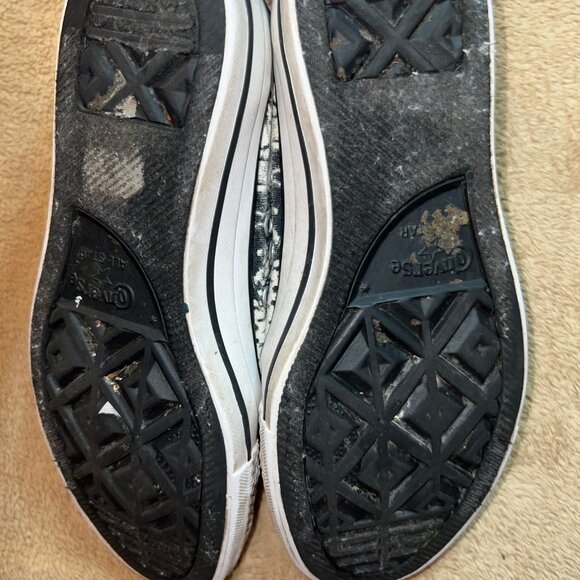 Converse Chuck Taylor Women Sz 5 Black White Cheetah Animal All Star‎ S03 - Picture 7 of 8
